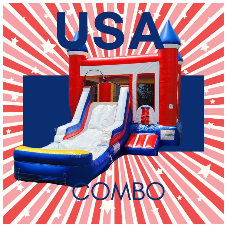 USA Bounce House Combo Backyard Responders Bounce House Rentals