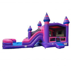 1 1700079622 Purplish Bounce House with Dual Slides