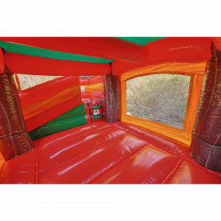 tropical20oasis20mini20dual20combo7 1716693944 Mini Palm Bounce House with Dual Slides