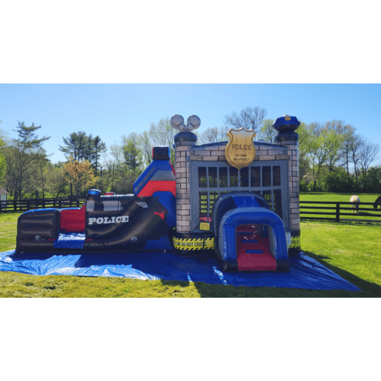 Bounce house rental - Police-themed inflatable in Richmond, KY