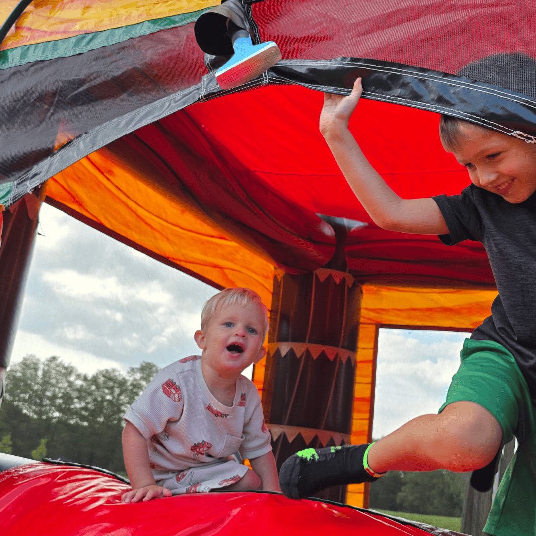 Kids bouncing at a Central Kentucky party — Backyard Responders