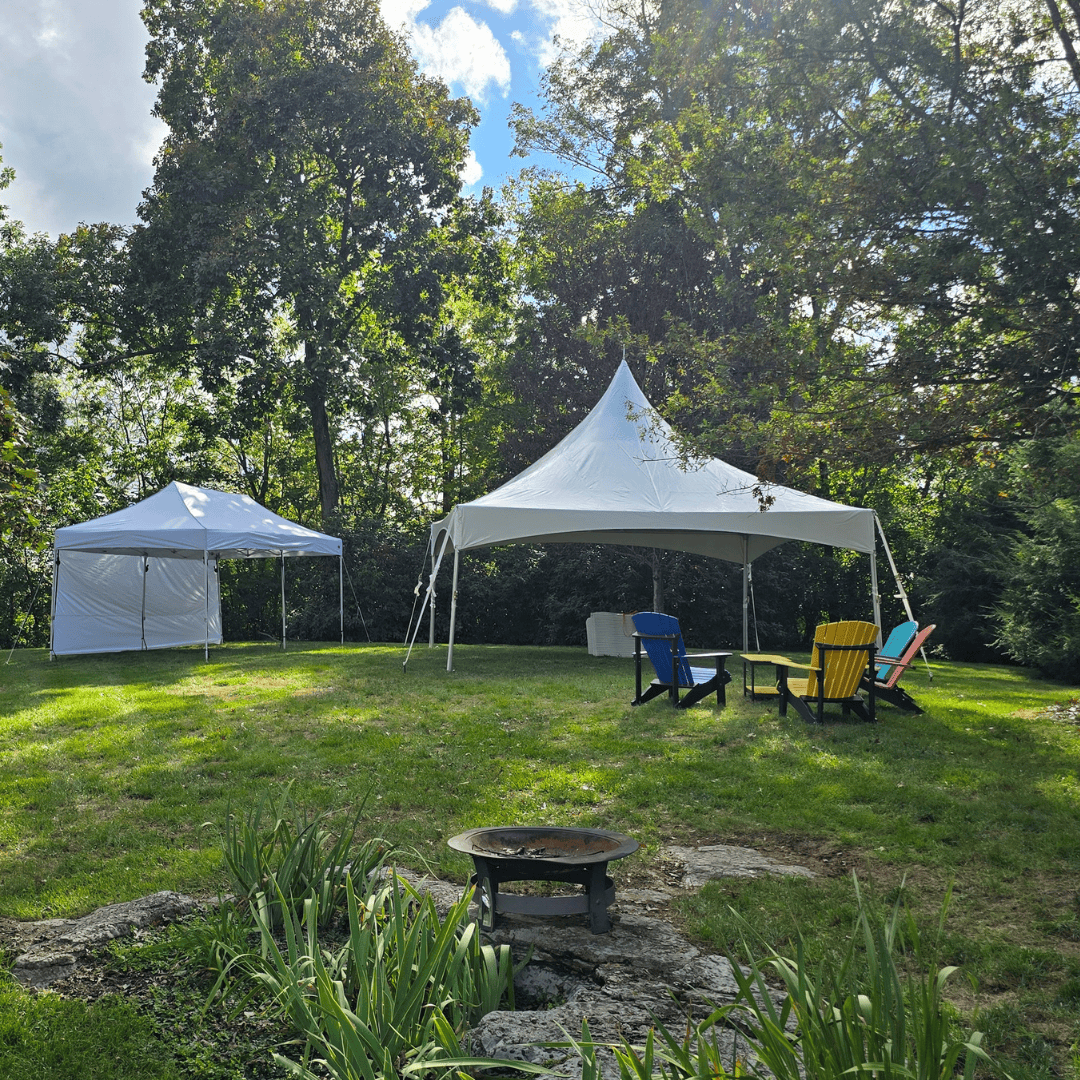 Backyard Responders tent rentals creating backyard fun for families in Stanford Kentucky