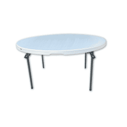 60 Round Table | White