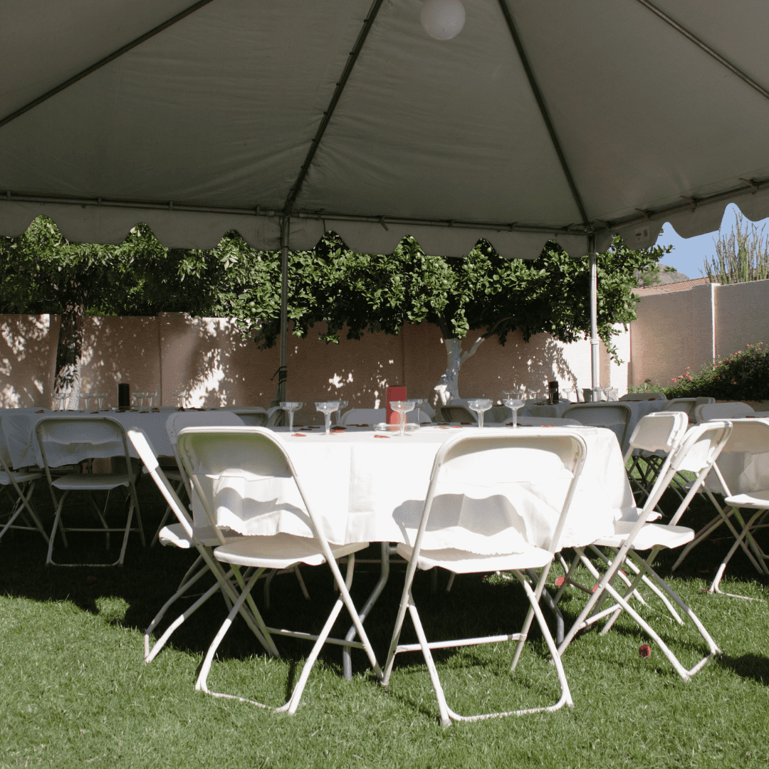 Tent table and chair rentals Lancaster KY — Backyard Responders