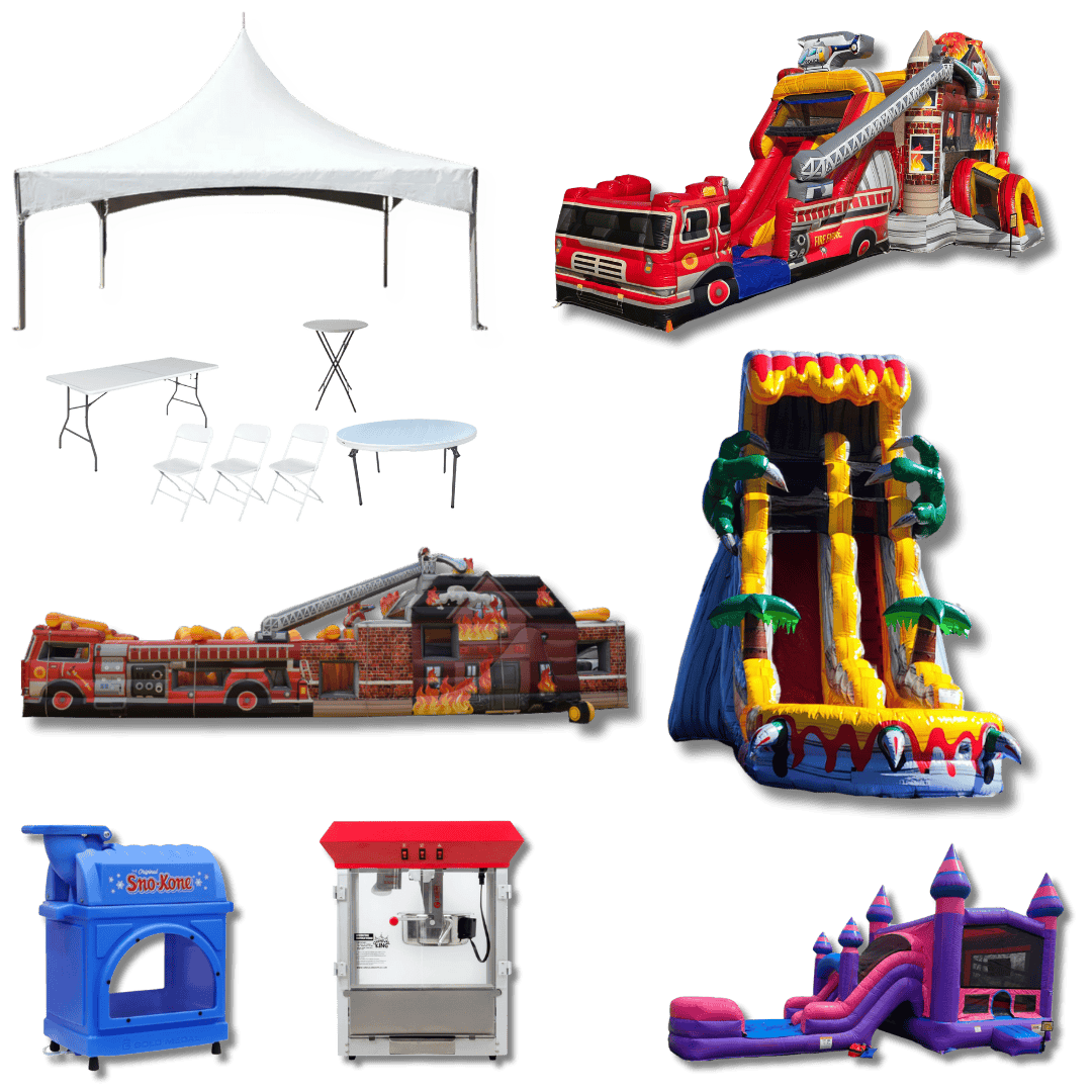 Showcasing party rentalin Stanford KY and all the items you could have at your party