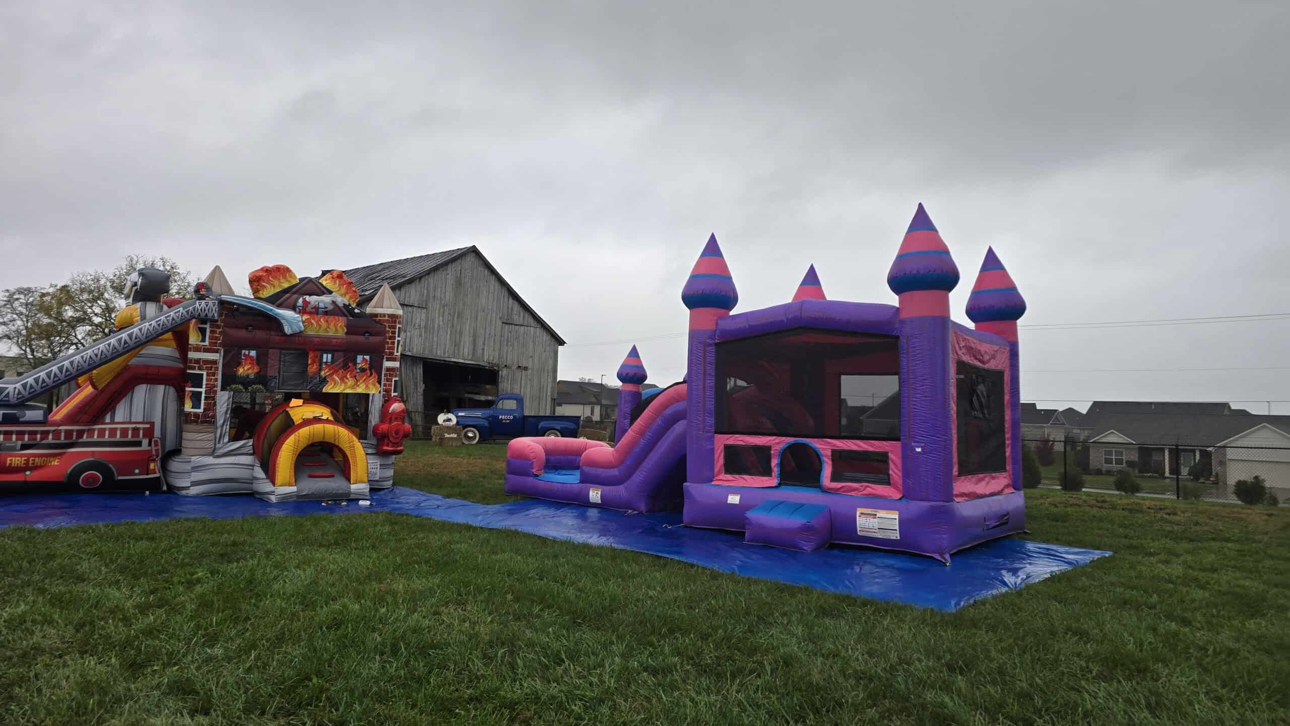 Bounce house rental setup at a Jessamine County party β Backyard Responders