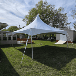 20x20 High Peak Tent 20x20 High Peak Tent Central Kentucky's Number 1 Bounce House and water slide rental company!