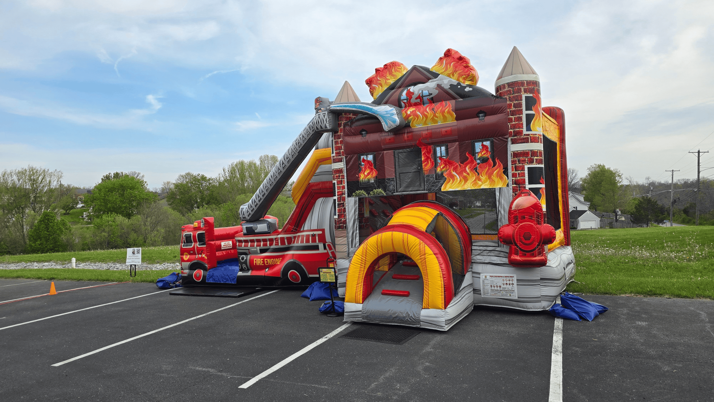Engine 1 bounce house at Madison Hills Christian Church community event Richmond KY