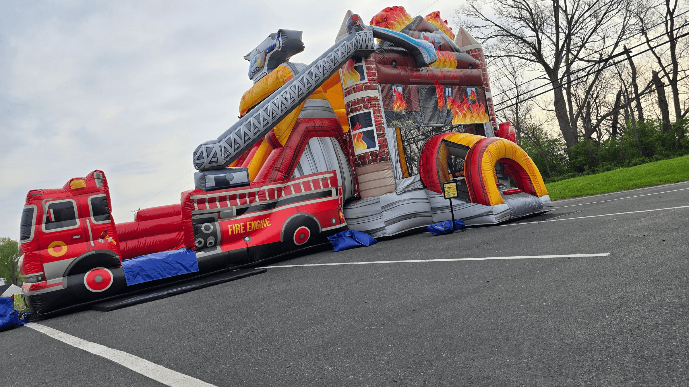 Engine 1 bounce house at Madison Hills Christian Church community event in Richmond KY