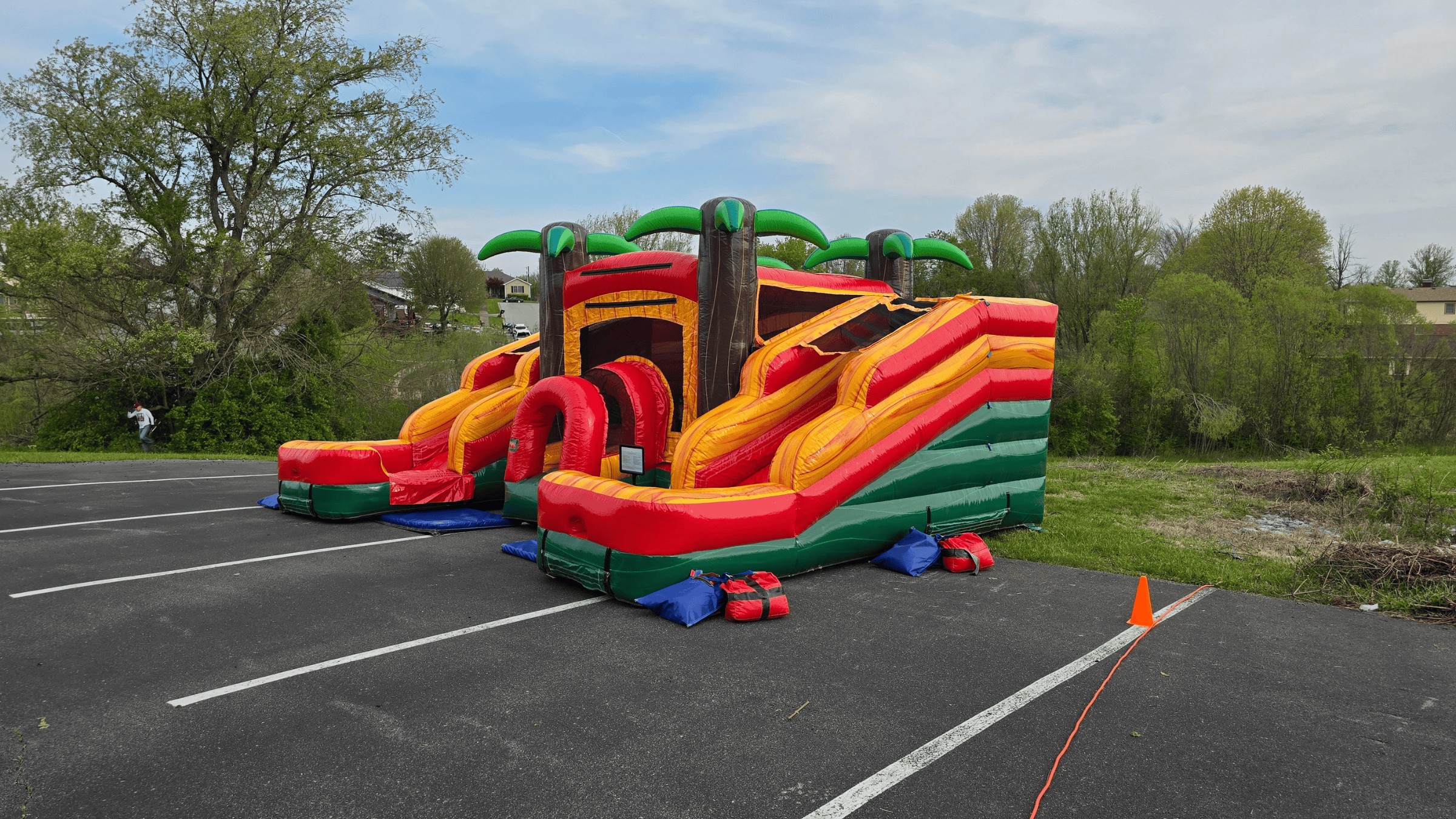 Mini Palm bounce house at Madison Hills Christian Church event in Richmond KY