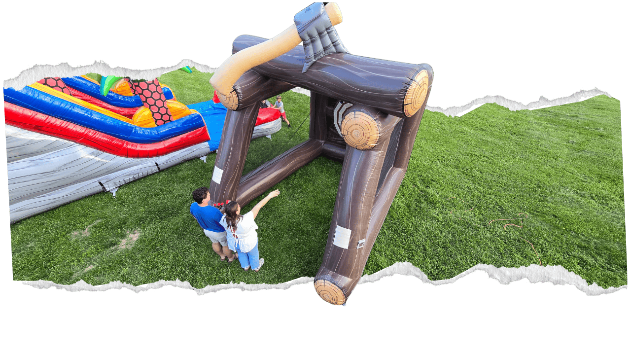 inflatable axe throw yard game rental in Lexington KY area